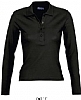 Polo Mujer Manga Larga Podium Sols - Color Negro